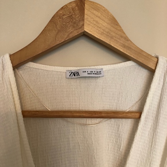 Zara White Tie Top S - Picture 4 of 6
